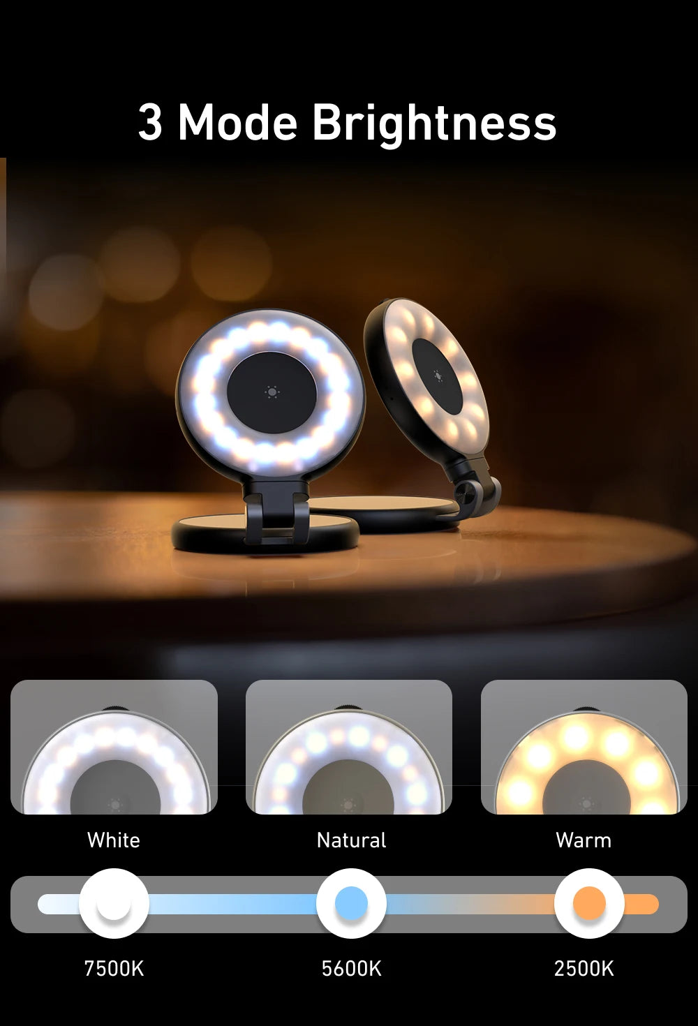 Magnetic Selfie Light for iPhone, Samsung, Xiaomi - Lonopy