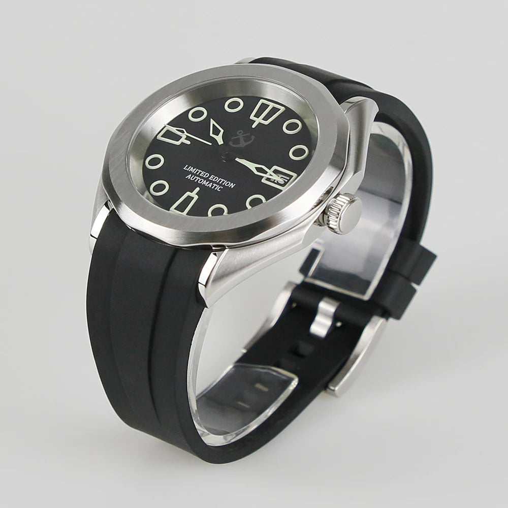 40mm 316L Stainless Steel Fit NH34 NH35 NH36 Movement 28.5mm Dial And SKX Parts Sapphire Glass 007 Watch Case