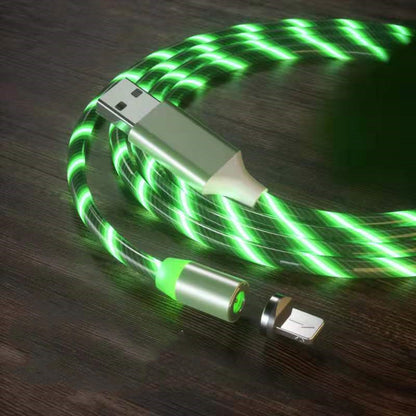Magnetic LED Fast Charging Cable – Type-C, Micro USB & Lightning