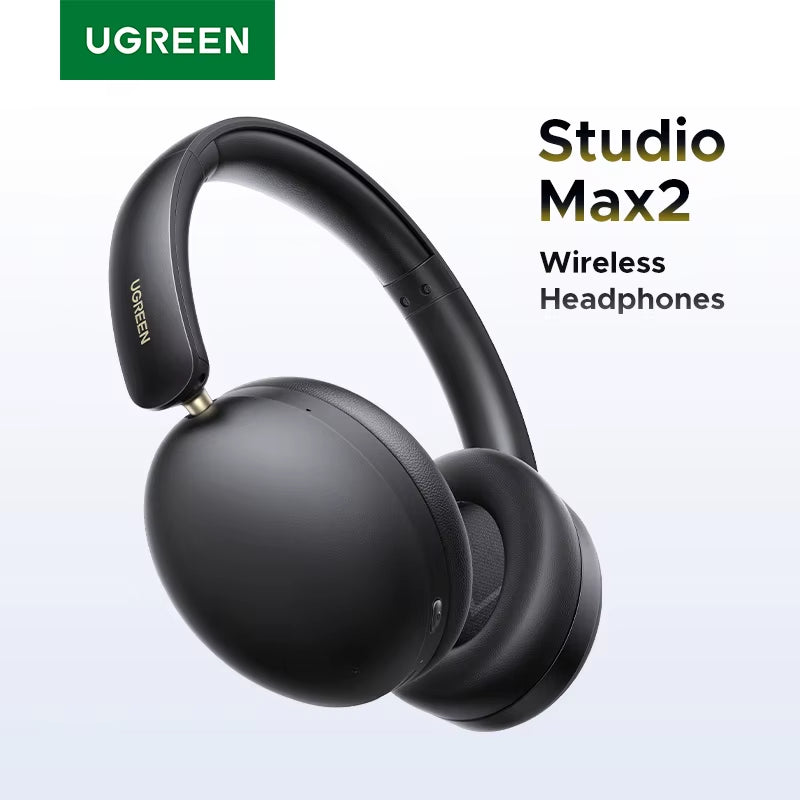 Studio Max2 Wireless Bluetooth Headphones, 80H Playtime, Hifi Stereo over Ear Headphones with Microphone, Bluetooth 5.4