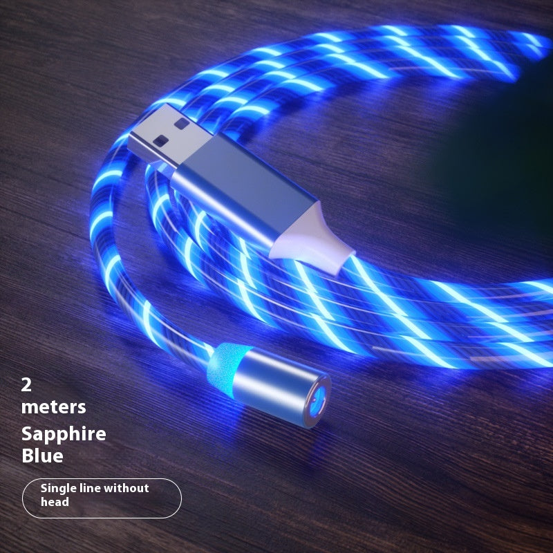 Magnetic LED Fast Charging Cable – Type-C, Micro USB & Lightning