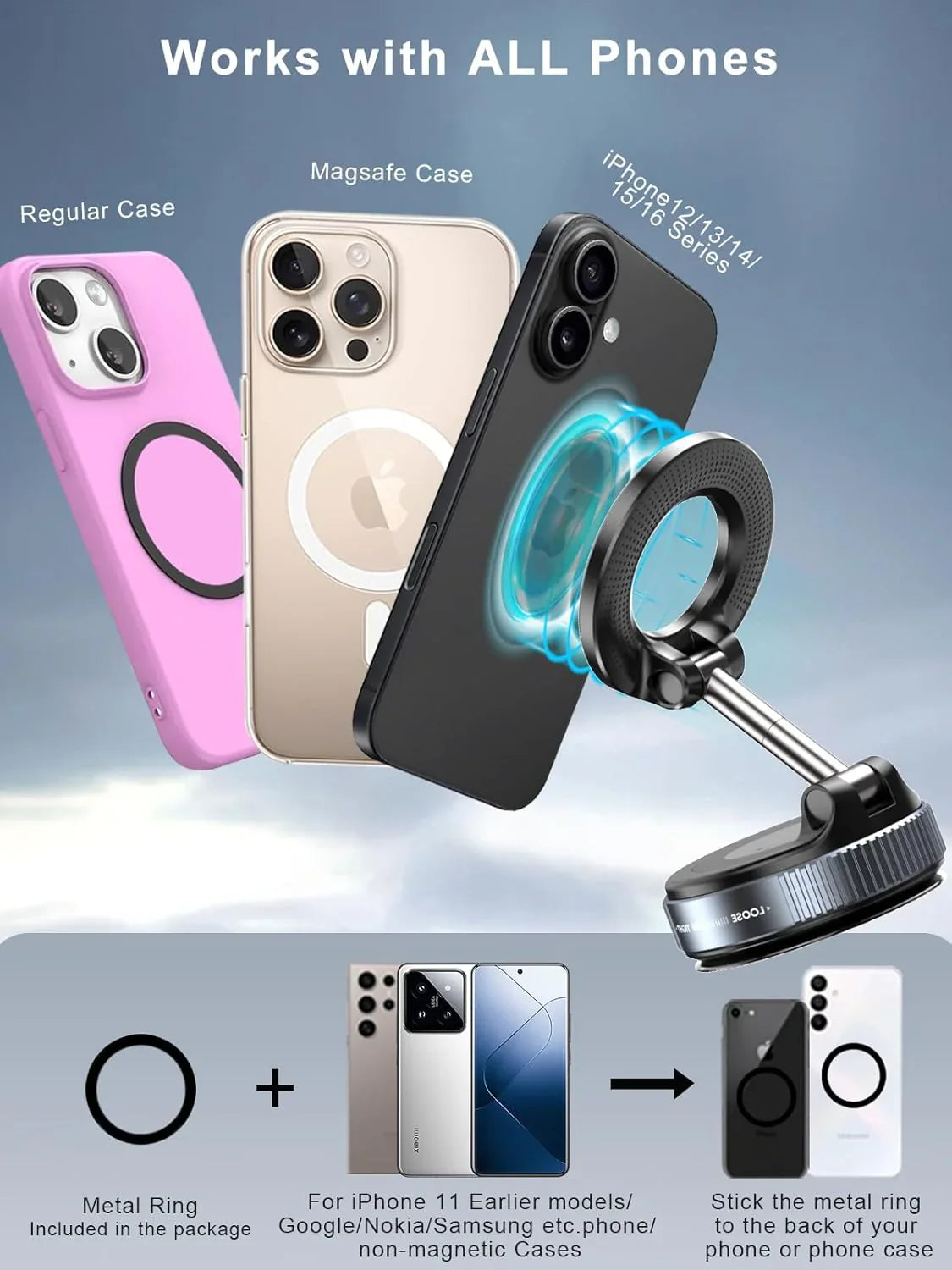 Magnetic Suction Phone Holder