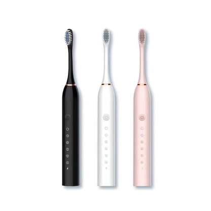 Electric Toothbrush Waterproof DuPont Brush Head USB Rechargeable High Frequency Cleaning