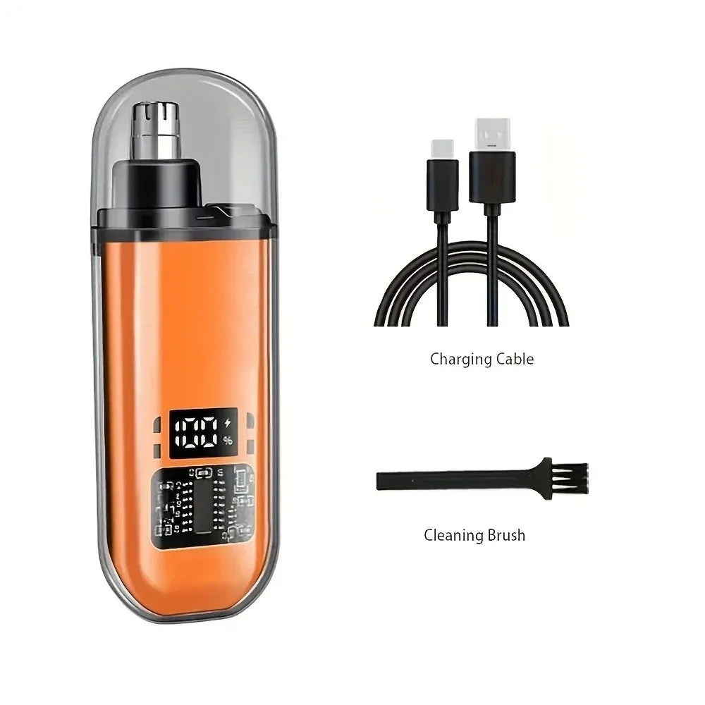 USB Rechargeable Nose Ear Hair Trimmer for Men Waterproof Painless Electric Personal Groomer Portable Hair Cutter
