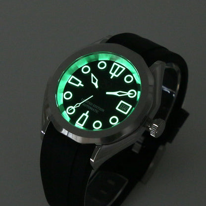 40mm 316L Stainless Steel Fit NH34 NH35 NH36 Movement  28.5mm Dial And SKX Parts  Sapphire Glass 007 Watch Case