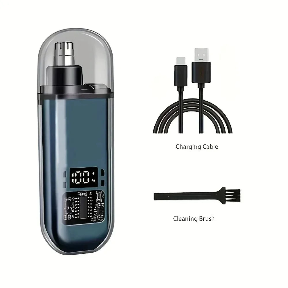 USB Rechargeable Nose Ear Hair Trimmer for Men Waterproof Painless Electric Personal Groomer Portable Hair Cutter