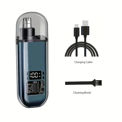 USB Rechargeable Nose Ear Hair Trimmer for Men Waterproof Painless Electric Personal Groomer Portable Hair Cutter