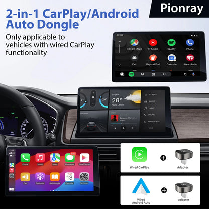 2 in 1 Wireless Apple CarPlay & Android Auto Wireless Adapter
