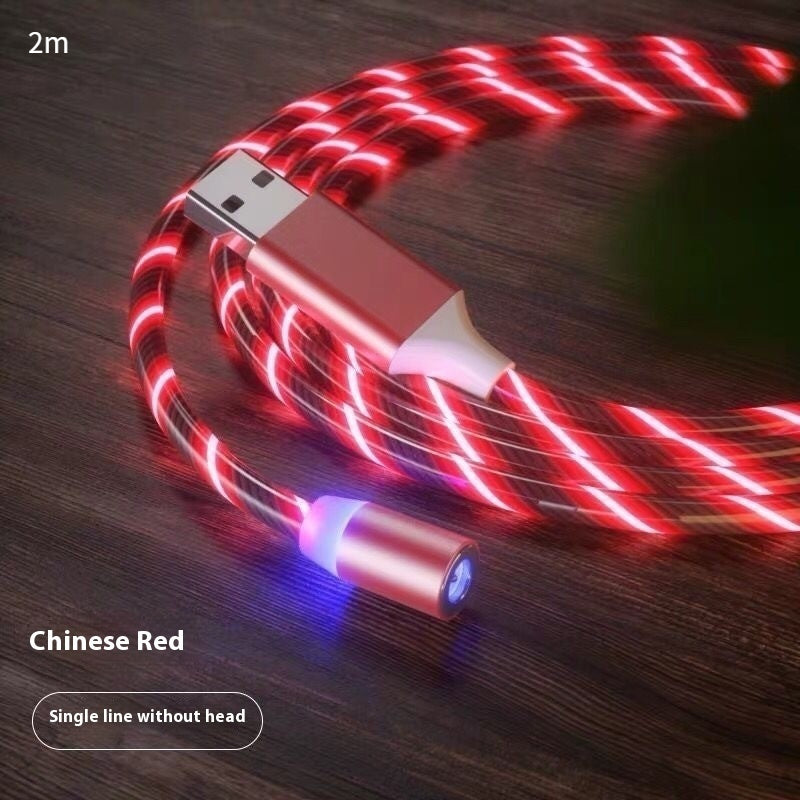 Magnetic LED Fast Charging Cable – Type-C, Micro USB & Lightning