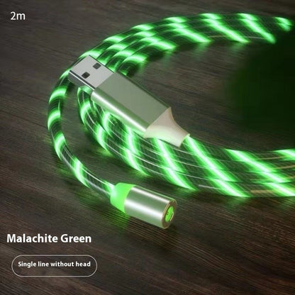 Magnetic LED Fast Charging Cable – Type-C, Micro USB & Lightning
