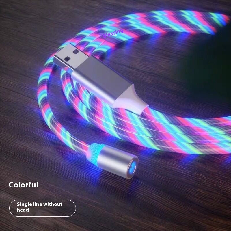 Magnetic LED Fast Charging Cable – Type-C, Micro USB & Lightning